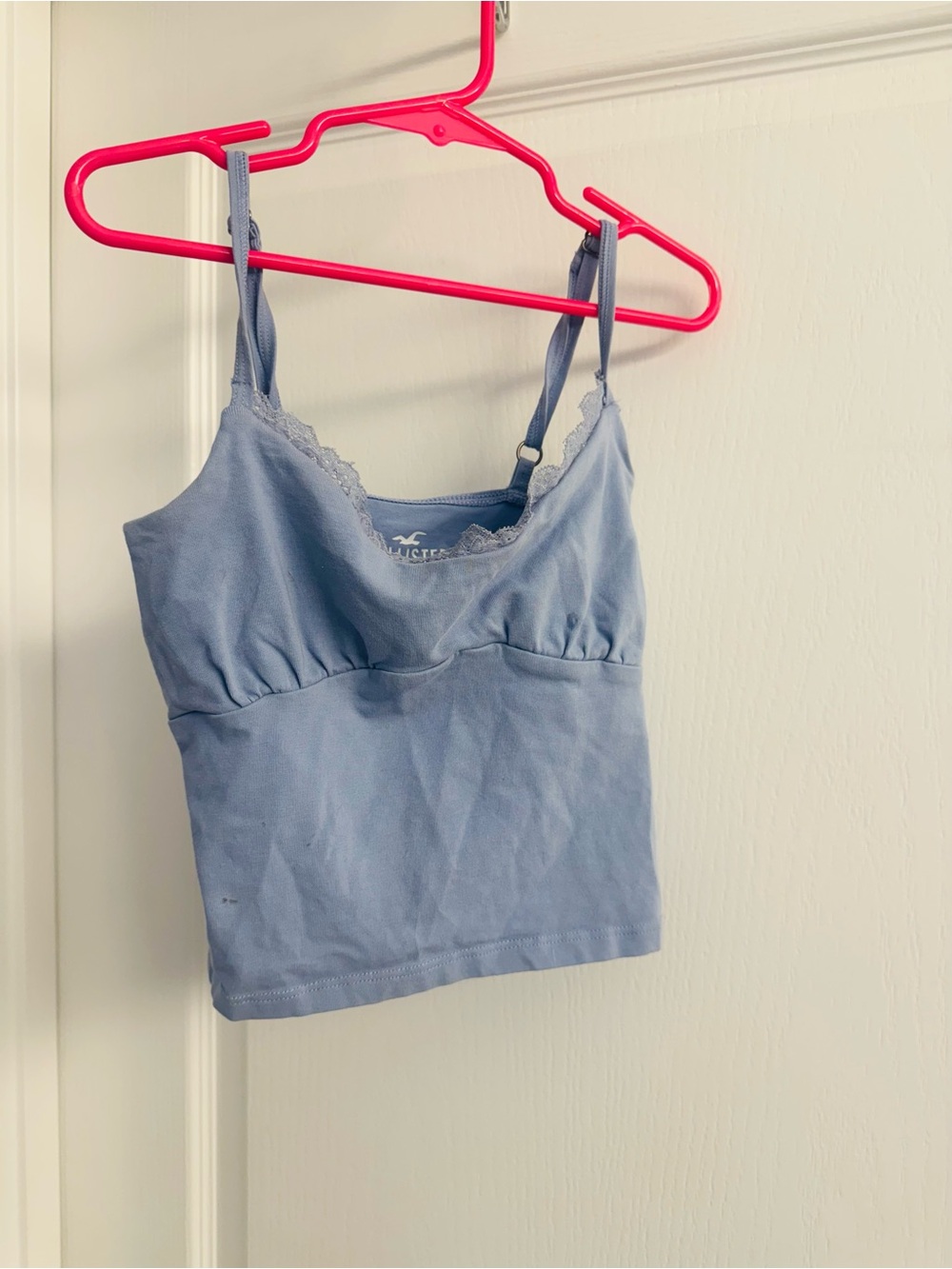 Hollister Dusty Blue Lace-Trim Cami Size XS